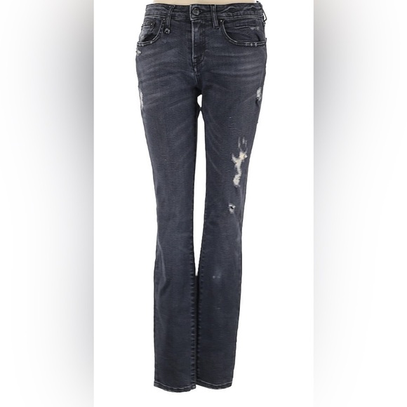 R13 black luxury jeans preppy ripped size 25 - Picture 1 of 4